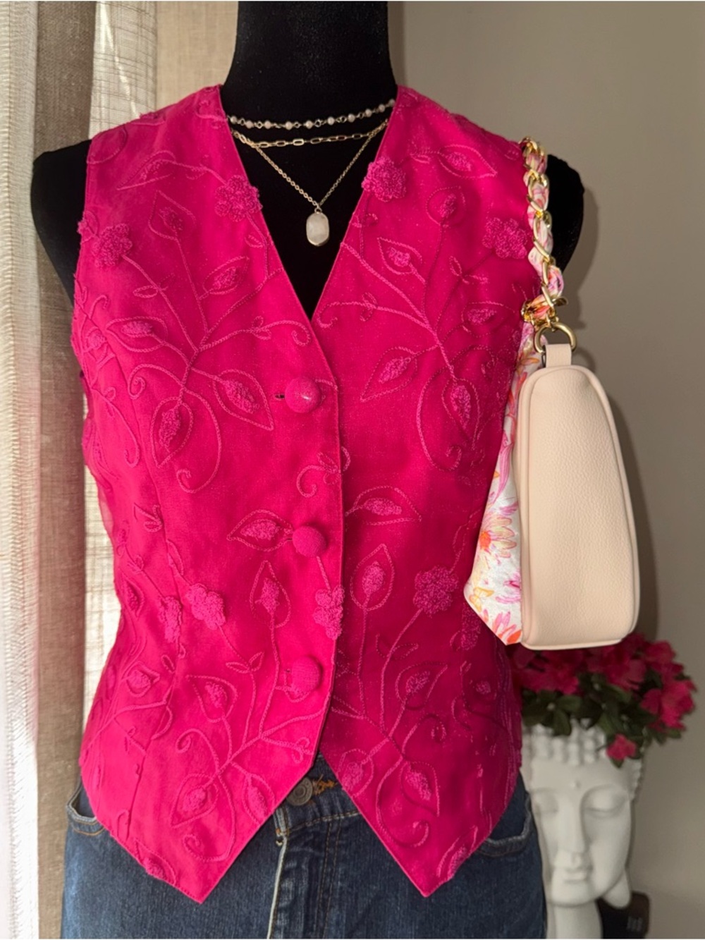 Tailored Embroidered Women's Vest
